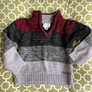 2T half zip sweater for your handsome little man